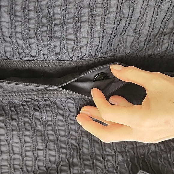 Yacco Maricard Lagenlook Cozy Chic Navy Cotton Spring Jacket Oversized OS (b36) - Picture 5 of 8